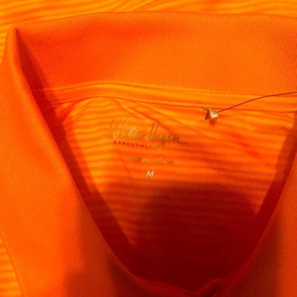 Men’s New Walter Hagen Golf Orange Polo Shirt Size m Medium - Picture 2 of 6